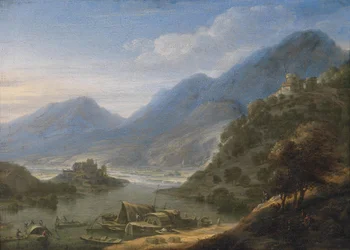 Paysage rhénan idéalisé